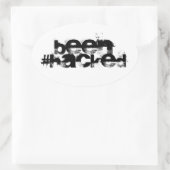 Gehackt Ovale Sticker (Tas)