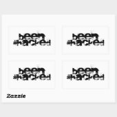 Gehackt Rechthoekige Sticker (Vel)