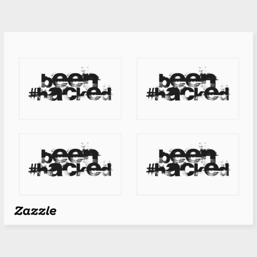 Gehackt Rechthoekige Sticker (Vel)