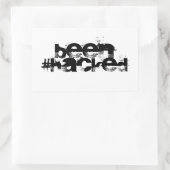 Gehackt Rechthoekige Sticker (Tas)
