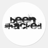 Gehackt Ronde Sticker (Voorkant)