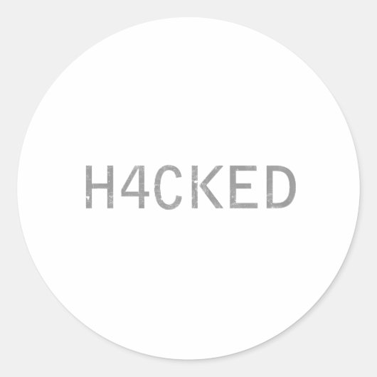 gehackt ronde sticker (Voorkant)