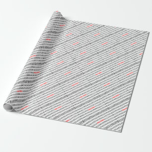 Gehackte code cadeaupapier