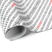 Gehackte code cadeaupapier (Rol Hoek)