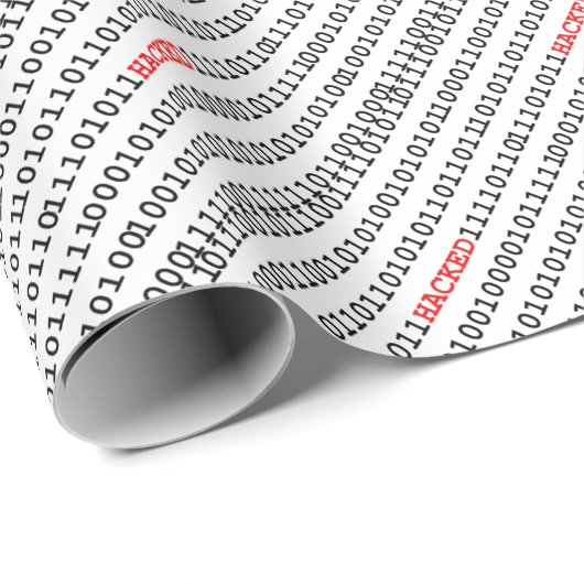 Gehackte code cadeaupapier (Rol Hoek)