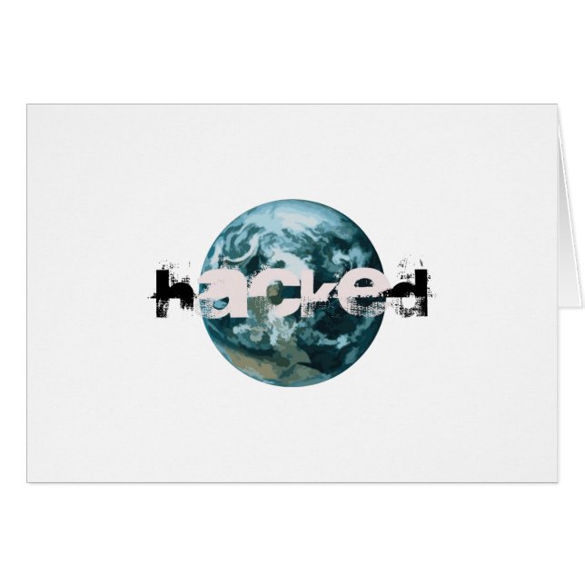 Gehackte planeet Aarde (Voorkant Horizontaal)
