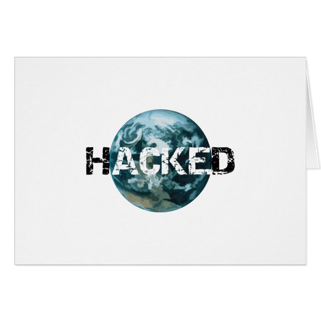 Gehackte planeet Aarde (Voorkant Horizontaal)