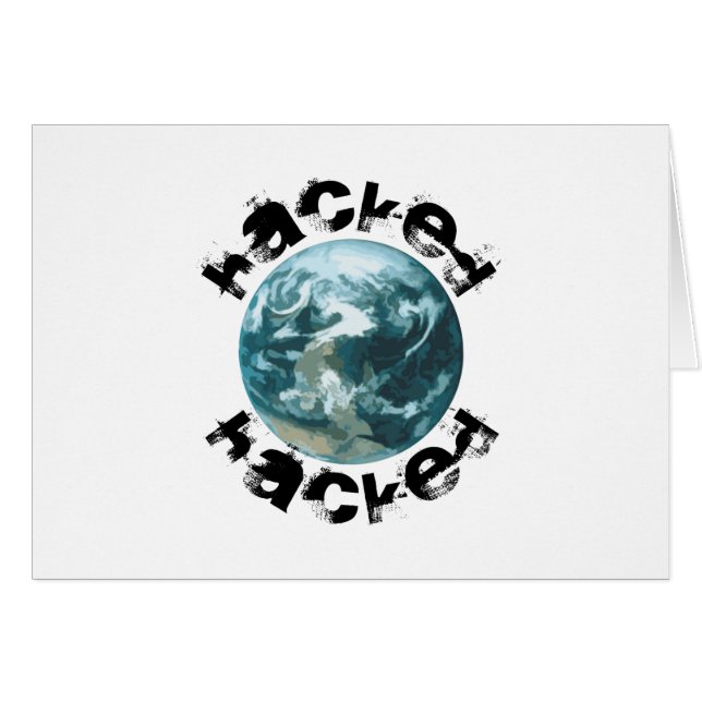 Gehackte planeet Aarde (Voorkant Horizontaal)