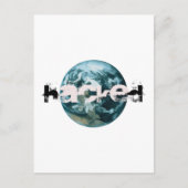 Gehackte planeet Aarde Briefkaart (Voorkant)