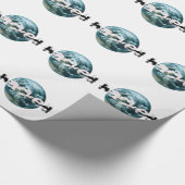 Gehackte planeet Aarde Cadeaupapier (Hoek)