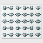 Gehackte planeet Aarde Cadeaupapier (Vlak)