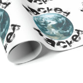 Gehackte planeet Aarde Cadeaupapier (Rol Hoek)