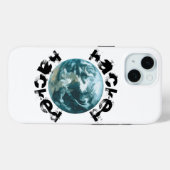 Gehackte planeet Aarde Case-Mate iPhone Case (Achterkant (horizontaal))
