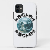 Gehackte planeet Aarde Case-Mate iPhone Case (Achterkant)