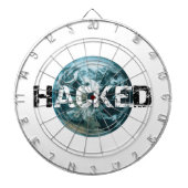 Gehackte planeet Aarde Dartbord (Voorkant)