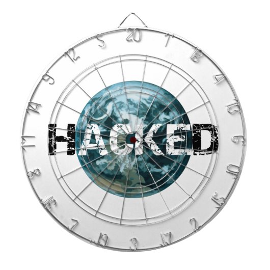 Gehackte planeet Aarde Dartbord (Voorkant)
