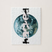 Gehackte planeet Aarde Legpuzzel (Verticaal)