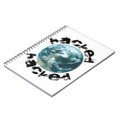 Gehackte planeet Aarde Notitieboek (Linkerzijde)