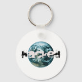 Gehackte planeet Aarde Sleutelhanger (Voorkant)