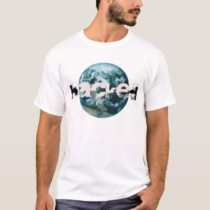Gehackte planeet Aarde T-shirt