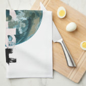 Gehackte planeet Aarde Theedoek (Quarter Fold)