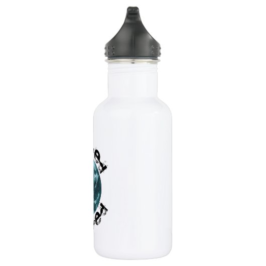 Gehackte planeet Aarde Waterfles (Rechts)