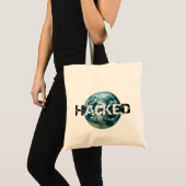 Gehackte 'Planet Earth Commuter Bags' Tote Bag (Voorkant (product))