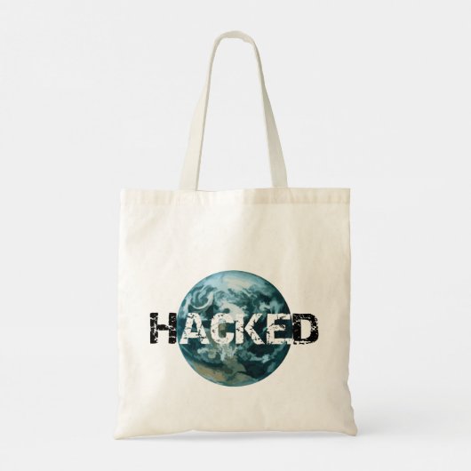Gehackte 'Planet Earth Commuter Bags' Tote Bag (Achterkant)