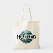 Gehackte 'Planet Earth Commuter Bags' Tote Bag (Voorkant)