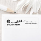Gehäkelt door Return Address Etiket (Insitu)