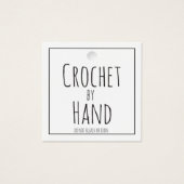 Gehakt door handvierkant Hang Label & verzorgingst Vierkante Visitekaartjes (Voorkant)