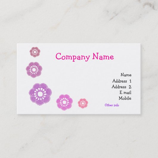 Gehakt eenvoudige Visitekaartjes (Voorkant)