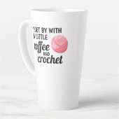 Gehakt en koffie roze witte rijst latte mok (Linkerhoek)