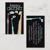 gehakt gehaakte garens visitekaartje (Voorkant / Achterkant)