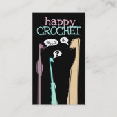 gehakt gehaakte garens visitekaartje (Voorkant)