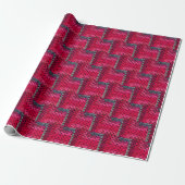 Gehakt Granny Square Patroon Cadeaupapier (Uitgerold)