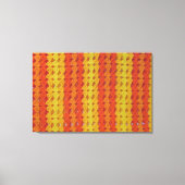 Gehakt haakpatroon - Oranje schelpen Canvas Afdruk (Voorkant)