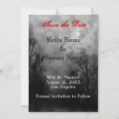 Gehakt hemel en Ravens Douane sparen de Magnet van Magnetische Uitnodiging (Voorkant)