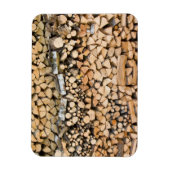 Gehakt hout op een stapel rechthoekige magneet (Verticaal)