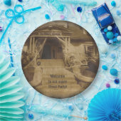 Gehakt huis (aanpasbaar) papieren bordje (Feest)