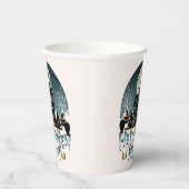 Gehakt huis, eng dagblad papieren bekers (Rechts)