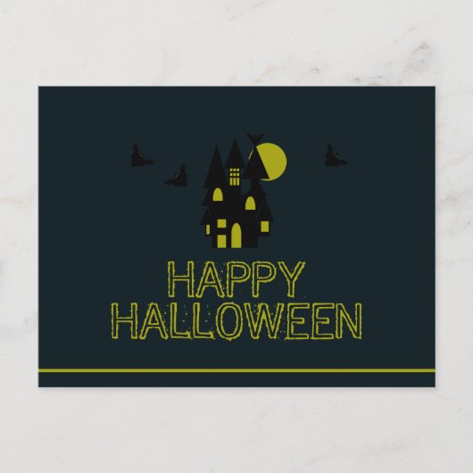 Gehakt huis, Happy Halloween Briefkaart (Voorkant)
