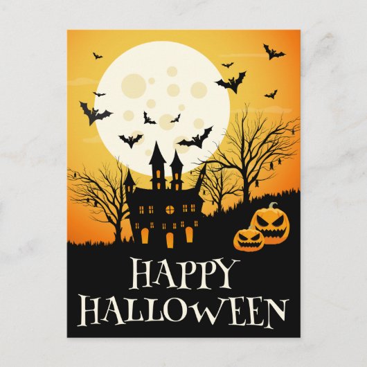 Gehakt huis Happy Halloween Briefkaart (Voorkant)