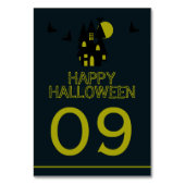 Gehakt huis, Happy Halloween Kaart (Achterkant)