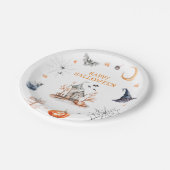 Gehakt huis Happy Halloween Papieren Bordje (Gekanteld)