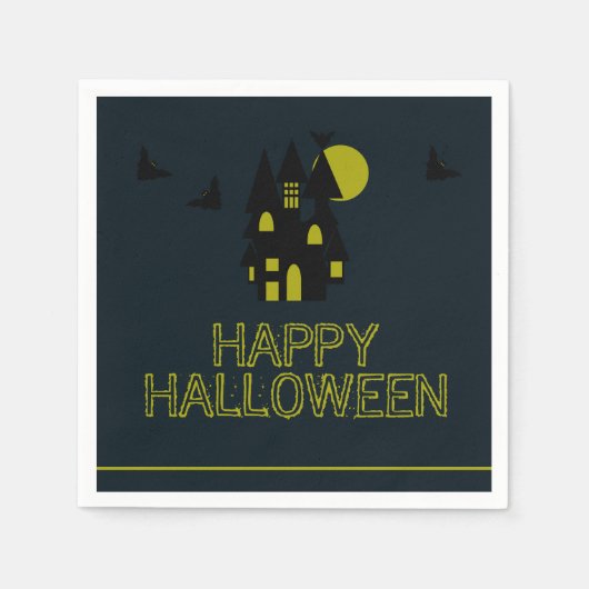 Gehakt huis, Happy Halloween Servet (Voorkant)