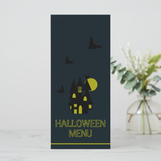 Gehakt huis, menu Halloween (Staand voorkant)