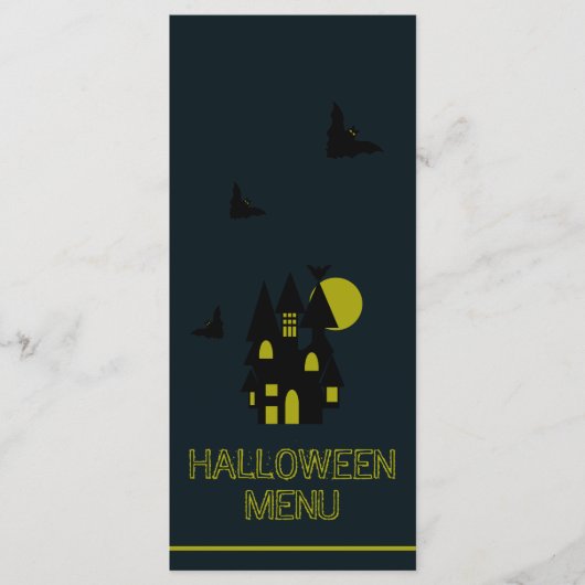 Gehakt huis, menu Halloween (Voorkant)