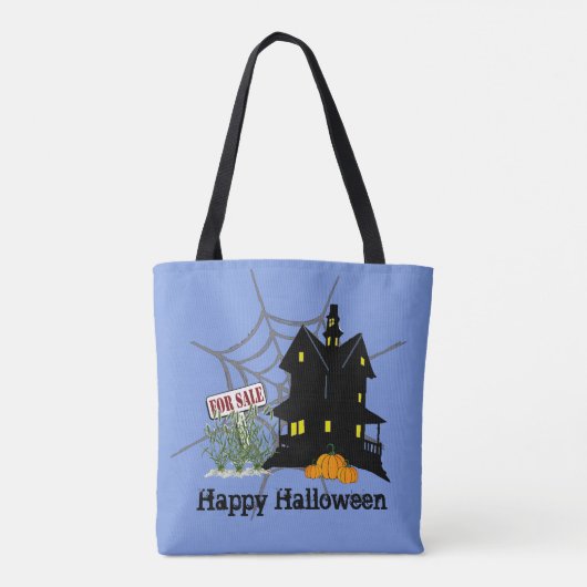 Gehakt huis te koop tote bag (Achterkant)