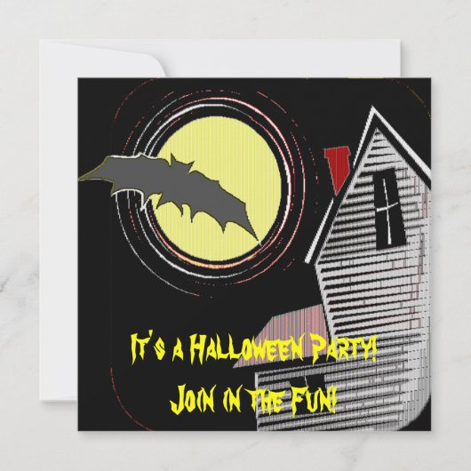 Gehakt huis Volledige maan en Bat Kaart (Voorkant)